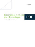 Best Practices in Cybersecurity and Cyber Resilience