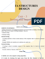 DSD Unit 3 Sorting and Searching