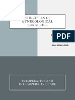 Principles of Gynecological Surgeries 1