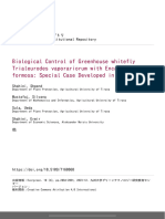 Biological Control of Greenhouse Whitefly Trialeurodes Vaporariorum With Encarsia Formosa: Special Case Developed in Albania