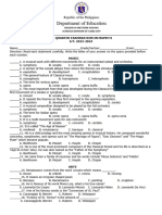 Mapeh 9 Quarter 2 Exam