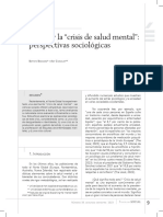 Explicar La "Crisis de Salud Mental": Perspectivas Sociológicas