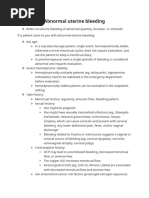 Abnormal Uterine Bleeding