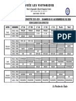 Calendrier de La Composition Du Sem 1 2024