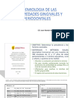 Epidemiologia de Las Enfermedades Gingivales y Periodontales