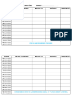 Fiche de Prévision de Matière - 103853