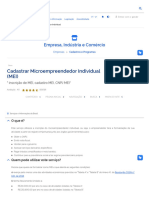 Cadastrar Microempreendedor Individual