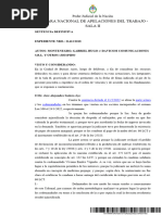 6 Montenegro C Davicom Sentencia Definitiva de La Sala Ii de Cnat.