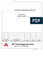 Container Foundation Design Calculation Report