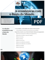 As Relações Económicas Com o Resto Do Mundo