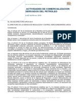 Documento - Reglamento Actividades Comercialización Derivados Petróleo