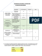 Prueba Diagnóstica de Ciencia y Tecnología Quinto