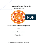 Shri Rawatpura Sarkar University Raipur (C.G.) : (Effective From The Session: 2023-24)