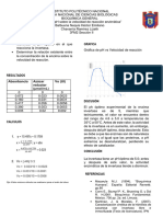 Efecto Del PH Sobre La Velocidad de Reacción Enzimática