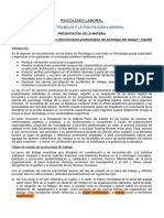 Eje 1: El Trabajo Y La Psicología Laboral