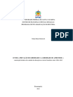 ENTRE A PRIVAÇÃO DE LIBERDADE E A LIBERDADE DE APRENDER: A Construção Histórica Do Sentido Da Educação No Cárcere Brasileiro Entre 1984-2019