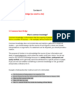 L-6 Sheet Common Knowledge, Quoiting, Paraphasing Using Online Tools