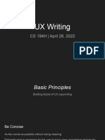 UX Writing