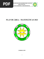 Plan de Area Matematicas Iea Los Pastos 2023