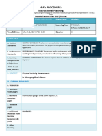 LESSON PLAN TEMPLATE FOR PE Ed March 8,2024