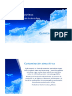 Química Ambiental Química Ambiental: Química Atmosférica Contaminación de La Atmósfera