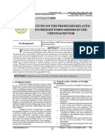 A Study On The Problems Related To Freight Forwarders in The Chennai Sector