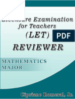 Mathematics Majorship Reviewer