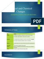 Physical and Chemical Changes