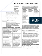 Statutory Construction Principles and Jurisprudence