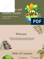 Biodiversity and Healthy Society PPT Template by EaTemp