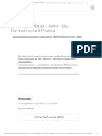 QUESTIONÁRIO - APM - Da Formalização À Pratica - Meio Ambiente Nas Escolas