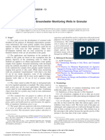 Development of Groundwater Monitoring Wells in Granular Aquifers