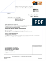 Igcse Past Question 0580 2003