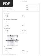 Quadratics - Quizizz