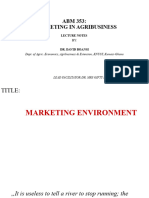 Marketing Environment - Boansi