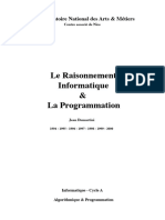 Le Raisonnement Informatique & La Programmation: Conservatoire National Des Arts & Métiers