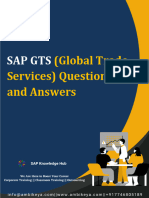 SAP GTS Questions and Answers - Ambikeya