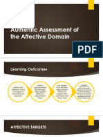 Authentic Assessment of The Affective Domain 1