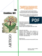 Meio Ambiente e A Relação Da Saúde Ambiental Com o Crescimento de Acidentes Com Escorpiões Na Cidade de Uberlândia-Mg