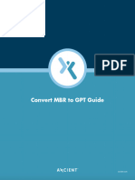 Convert MBR GPT Guide