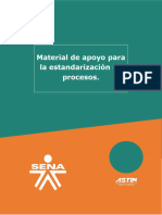 Material de Apoyo Estandarización de Procesos