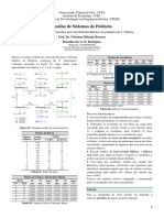 Estudo de Curto Circuitos para Um SEP