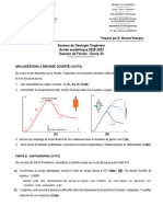 Exam Géologie de L'Ingénieur 2022-2023 - R