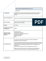 Fact Sheet Othm Level 6 Diploma in Business Management