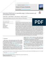 Conversion of Food Waste To Renewable Energy...