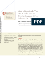 Gastric Digestion in Vivo