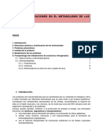 Tema 11 ALTERACIONES EN EL METABOLISMO DE LAS PROTEINAS