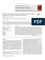 107-FLUO-Inner Filter Effects and Other Traps in Quantitative Spectrofluorimetric Measurements