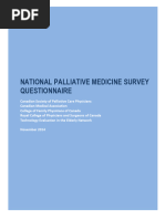 Palliative Medicine Survey Questionnaire e