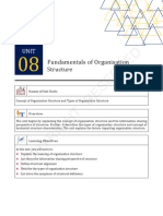 Structure Fundamentals of Organisation: Names of Sub-Units